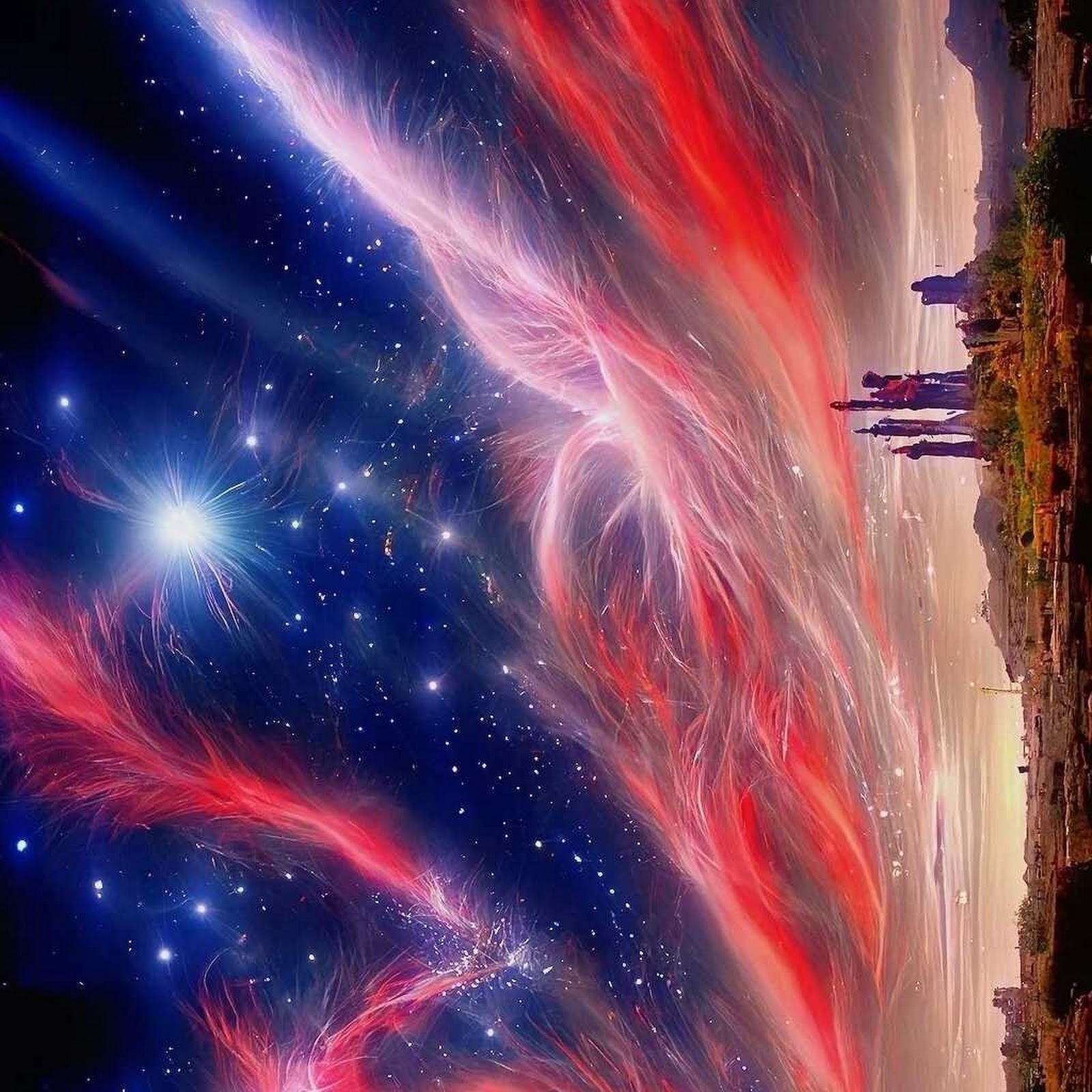 Download Cosmos, Nebula, Landscape, Fantasy iPhone