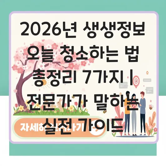 생생정보 오늘 청소하는 법 대표 이미지