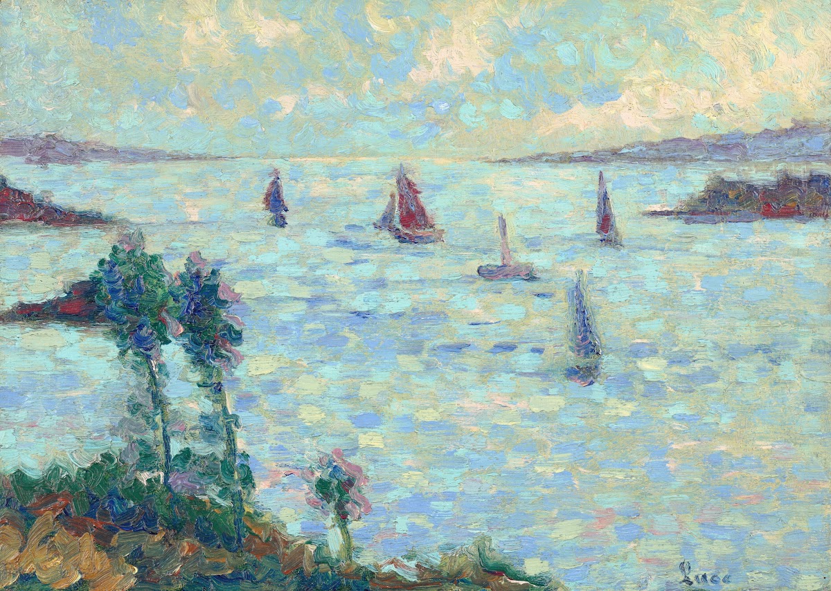 Voiliers au large de Kermouster circa 1914 1915