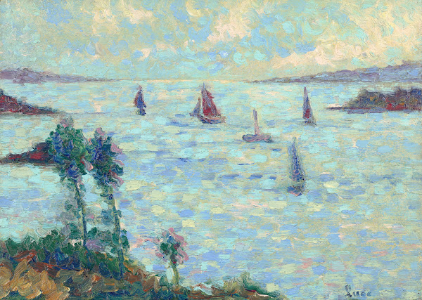 Voiliers au large de Kermouster circa 1914 1915