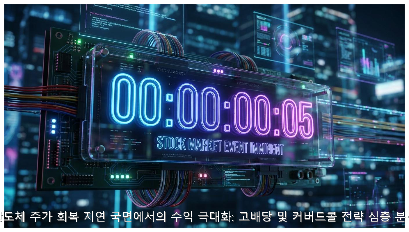 반도체 주가 회복 지연 국면에서의 수익 극대화: 고배당 및 커버드콜 전략 심층 분석 핵심 안내 및 분석 인포그래픽 (7)