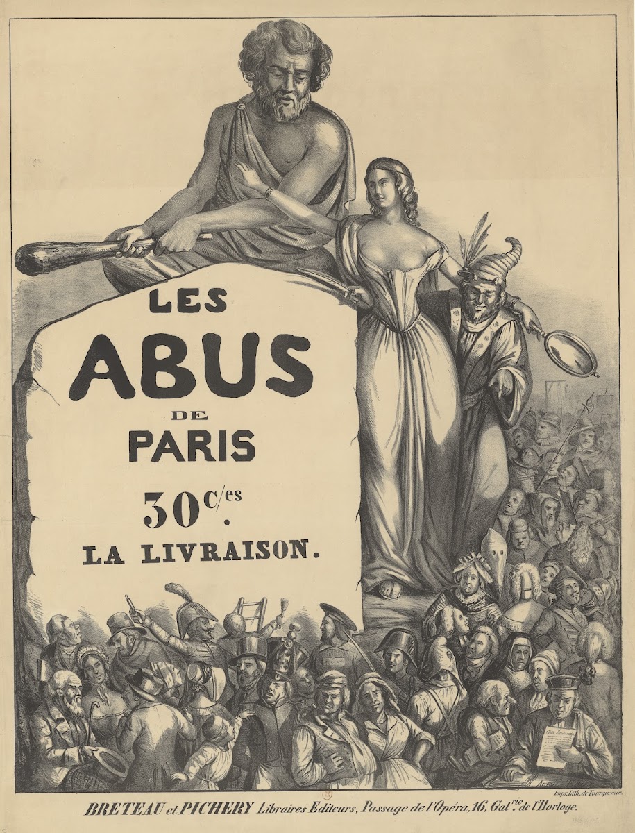 Les Abus de Paris 30cs la livraison 1842