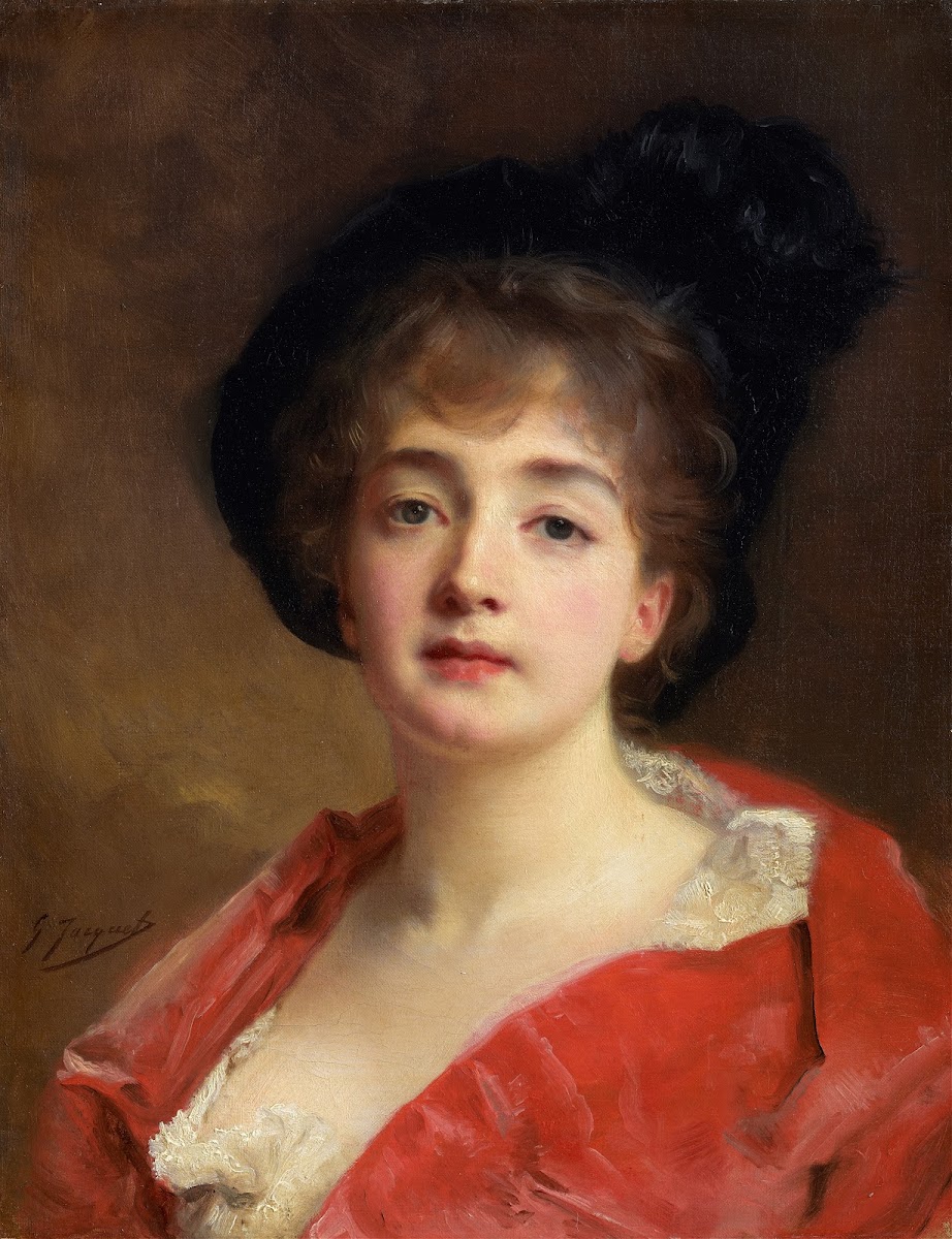 Woman In Red c 187090