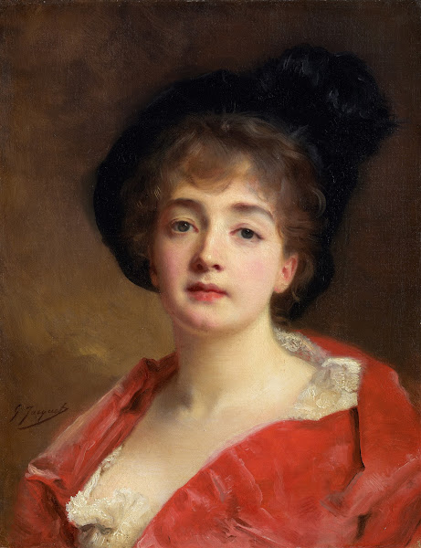 Woman In Red c 187090