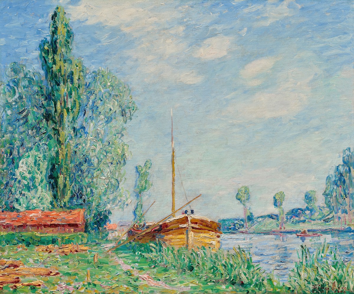 Untitled The Loing at Nemours 1908