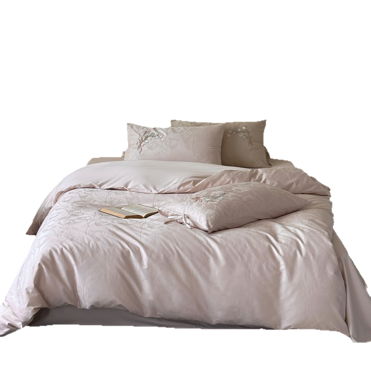 Cotton bedding set, long-staple, embroidery