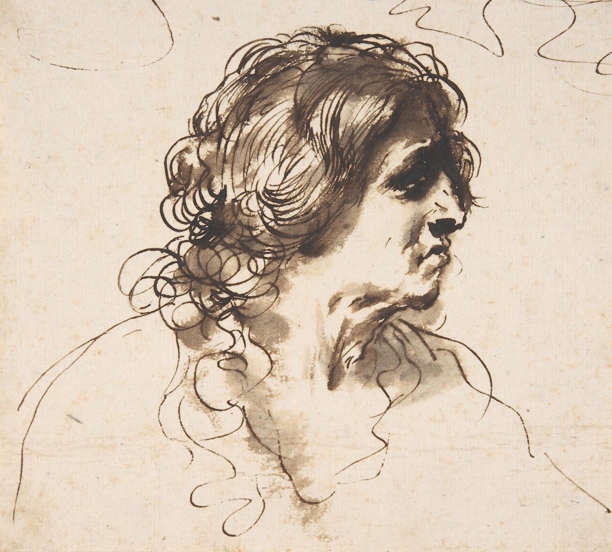 Bust of a Man Facing Right 15911666