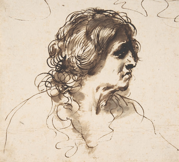 Bust of a Man Facing Right 15911666