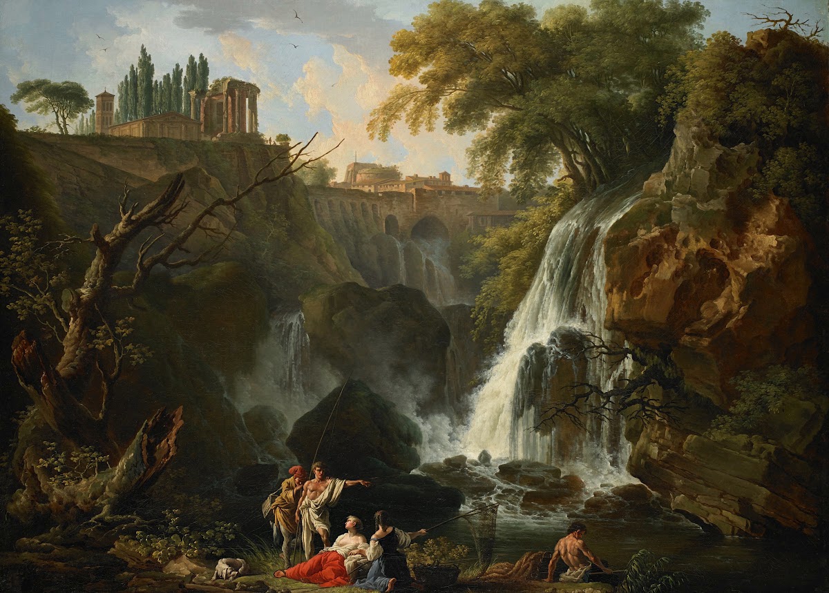 The Cascade at Tivoli About 1750