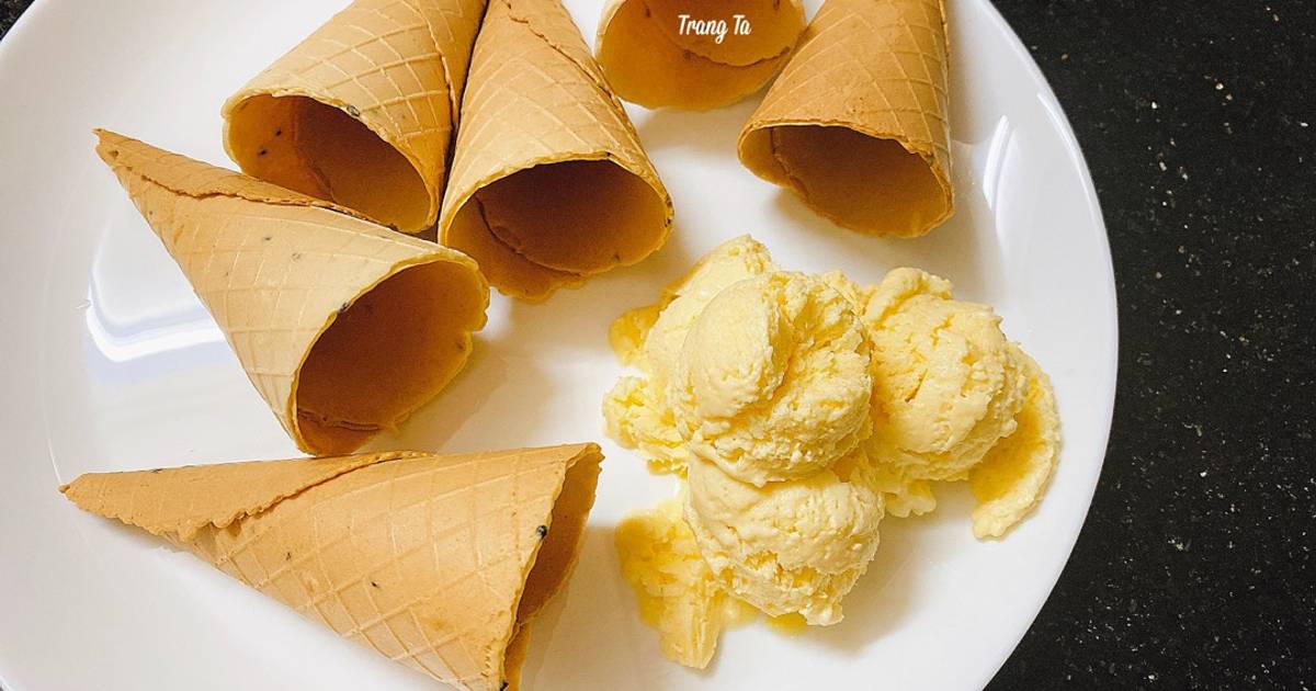 Kem sầu riêng trứng gà