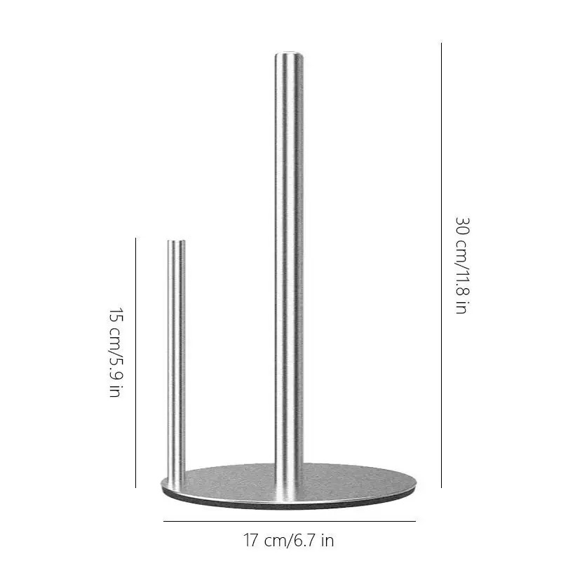 Küchenrollenhalter aus Edelstahl