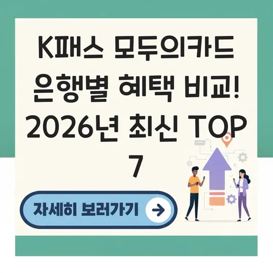 K패스 모두의카드 은행별 혜택 비교