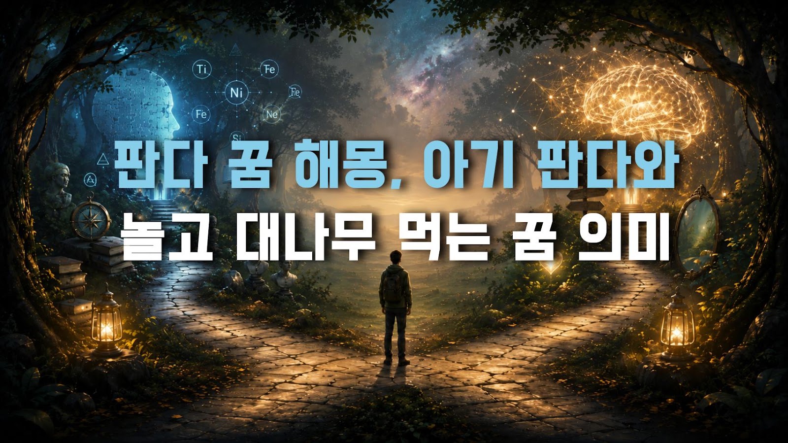 판다 꿈 해몽, 아기 판다와 놀고 대나무 먹는 꿈 의미