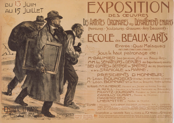 Exposition des oeuvres des artistes originaires des Départements envahis École d