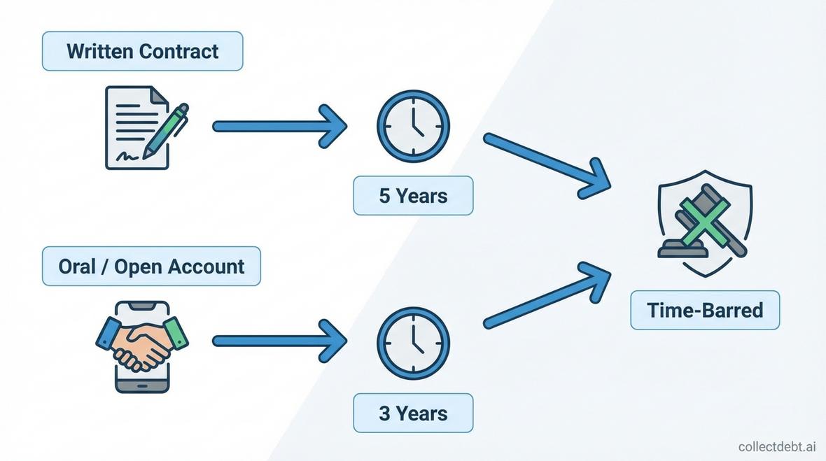 arkansas statute of limitations on debt collection