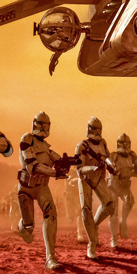 Star Wars, Clone Troopers, Attack Of The Clones, Science Fiction 4K Phone Wallpaper