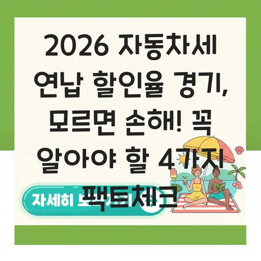 2026 자동차세 연납 할인율 경기 대표 이미지