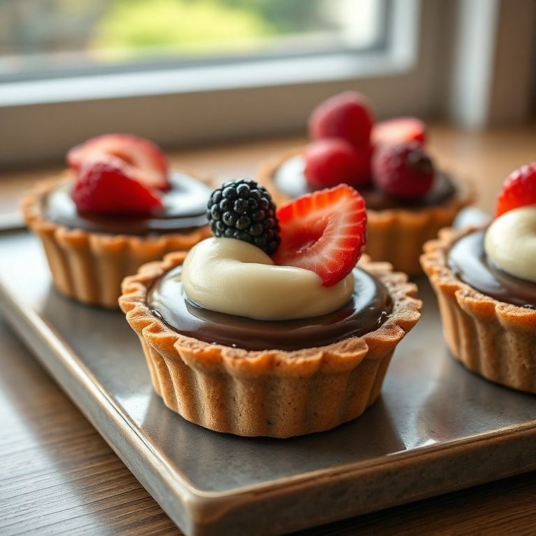 Easy Mini Chocolate Tarts with Creamy Ganache Filling: A Quick, Indulgent Treat
