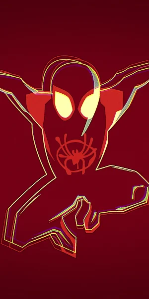 Spider-Man, Into The Spiderverse, Digital Art, Red, Artwork 4K Wallpaper Background