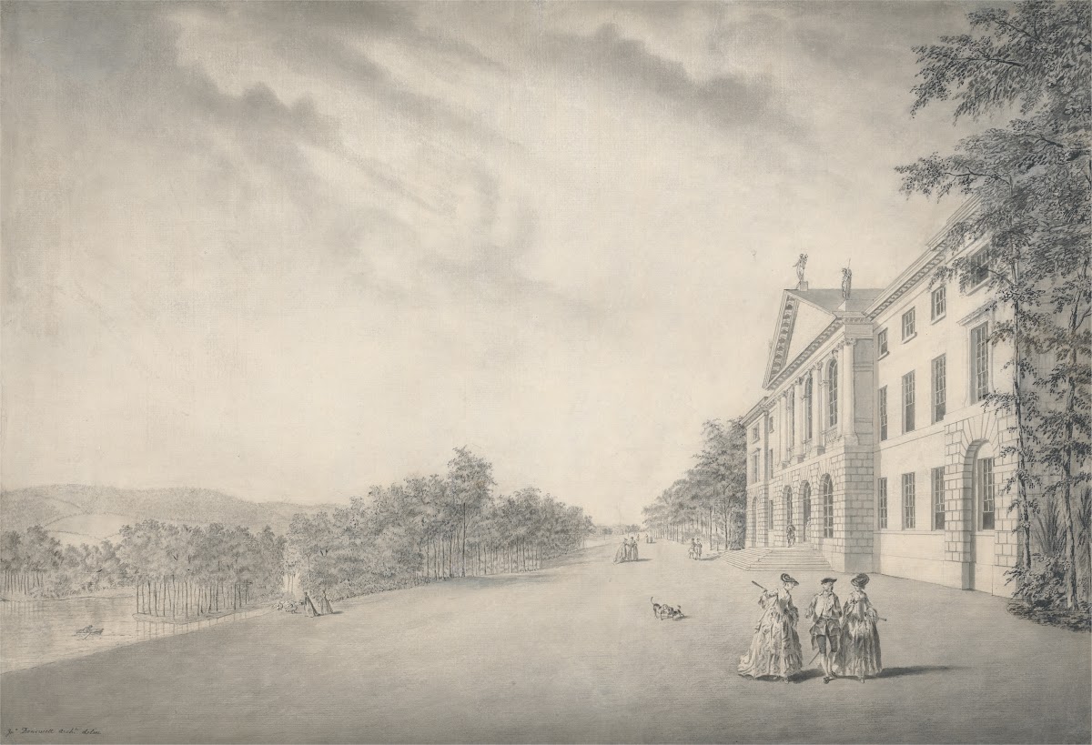 East View of West Wycombe House Buckinghamshire