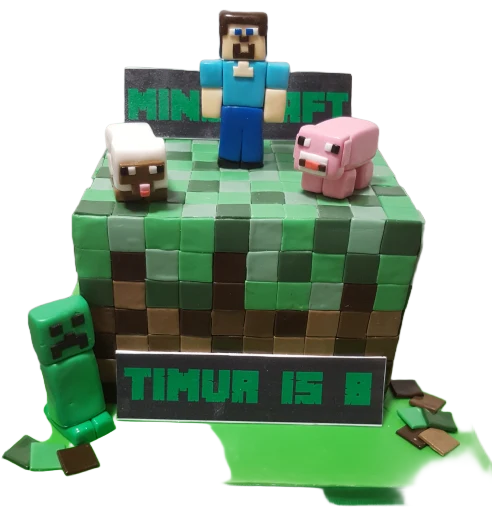 Mine Craft Birthday Cake CB-NC157