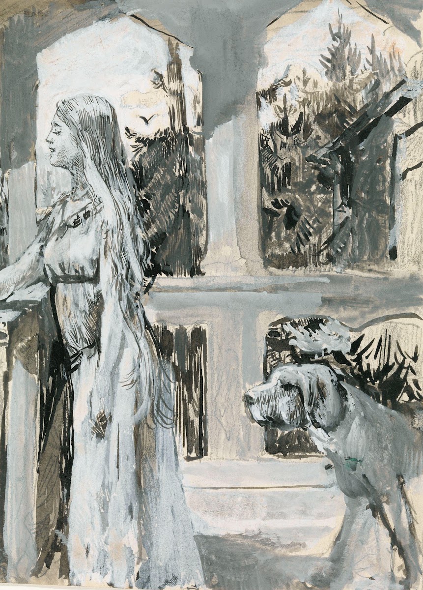 Variant av illustrasjon til Harald Hårfagre i Snorre Sturlason Kongesagaer 1895