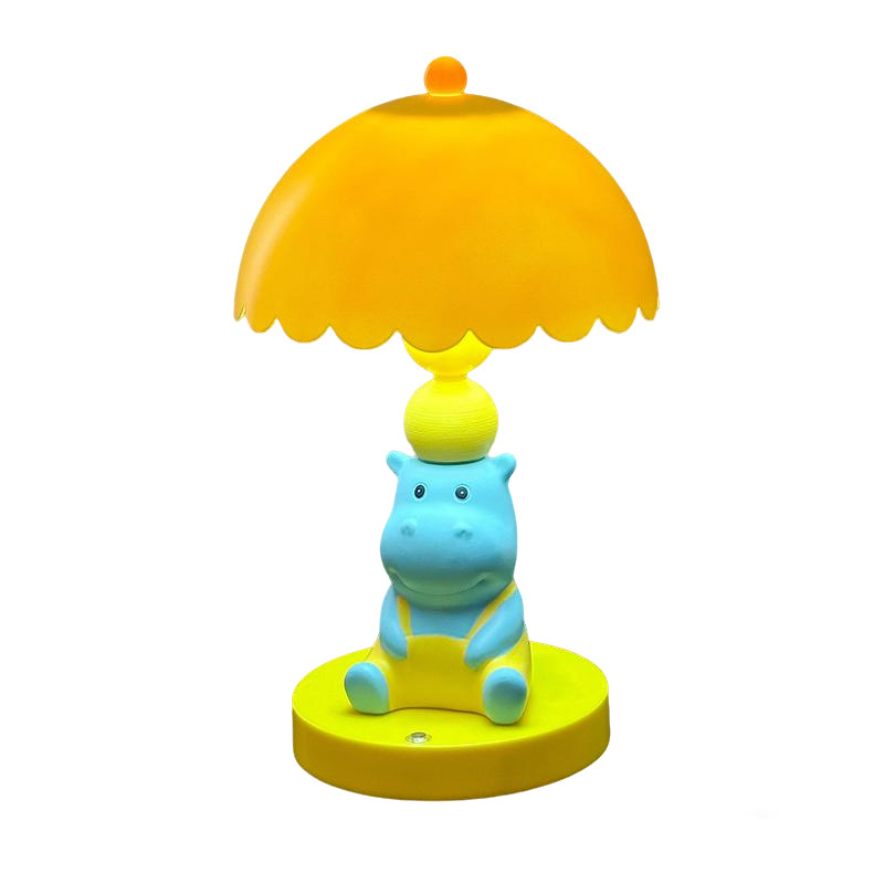 Hippopotamus Table Lamp, Plastic, American Style