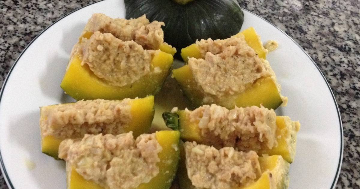 Bí đỏ hấp tôm thịt