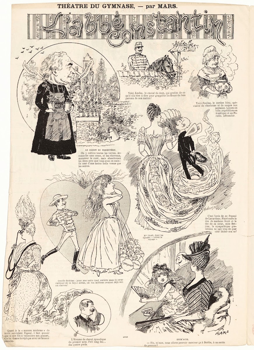 Théâtre du Gymnase  par Mars Labbé Constantin 1887