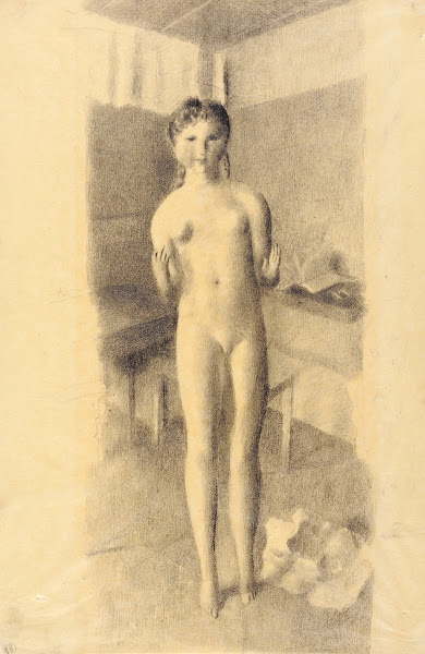 Mädchen in Amdener Stube 1922 26