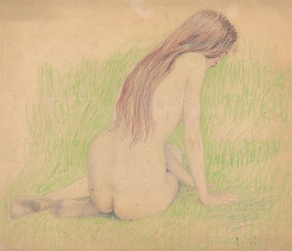 Nude in a Meadow 1920