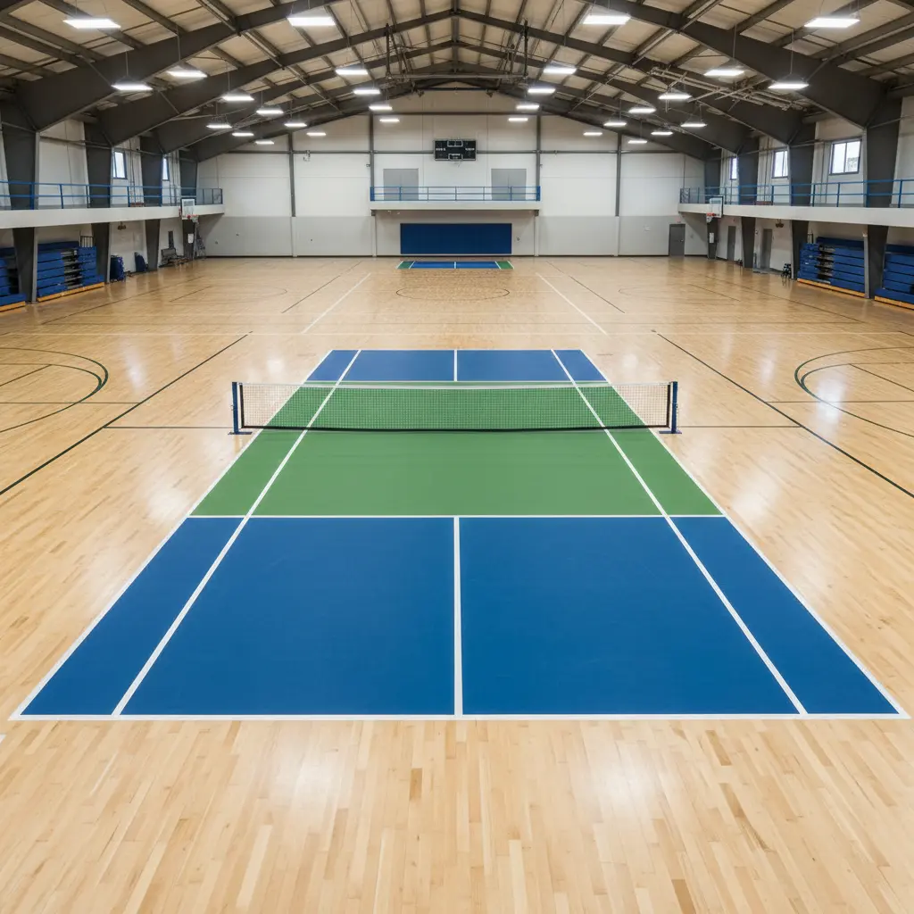 Seberapa besar ukuran lapangan pickleball indoor