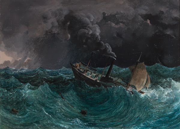 The Imperial and Royal Steamboat Mariannain a Storm in the Black Sea
