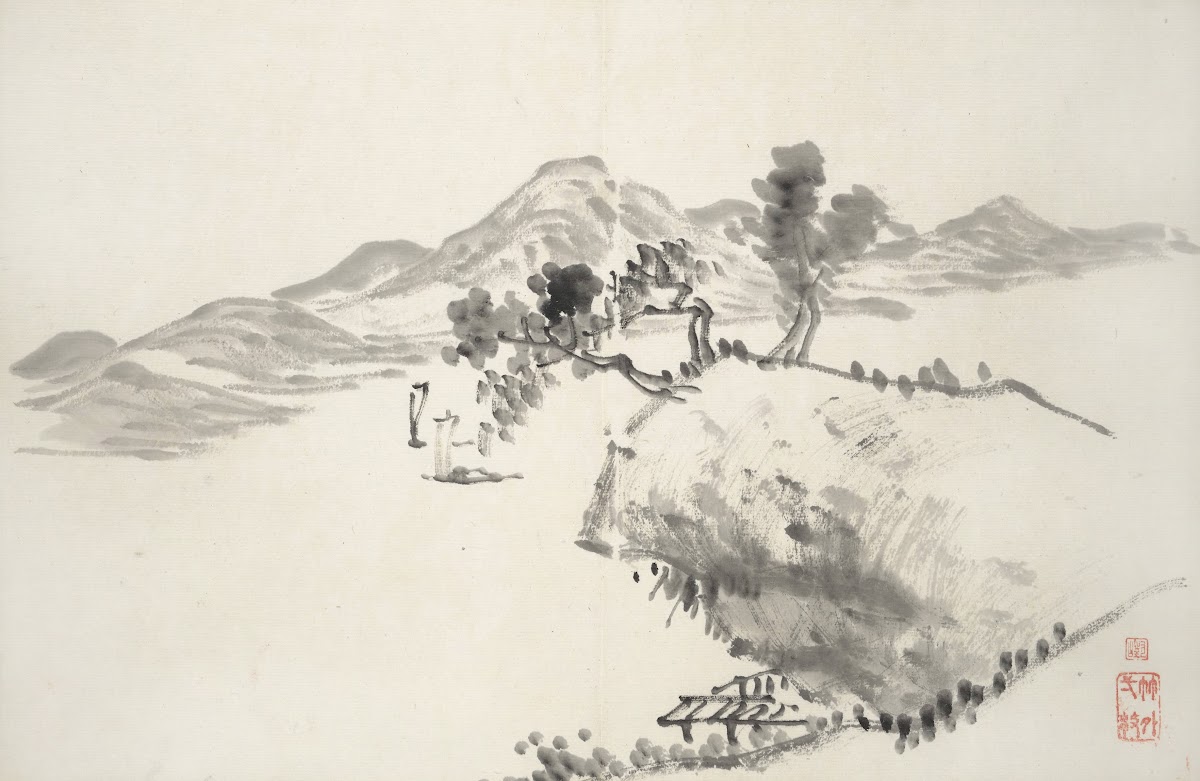 Album of Fifteen Ink Paintings Pl13 1850