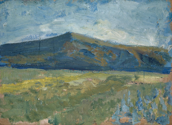Plain with Bare Mountain