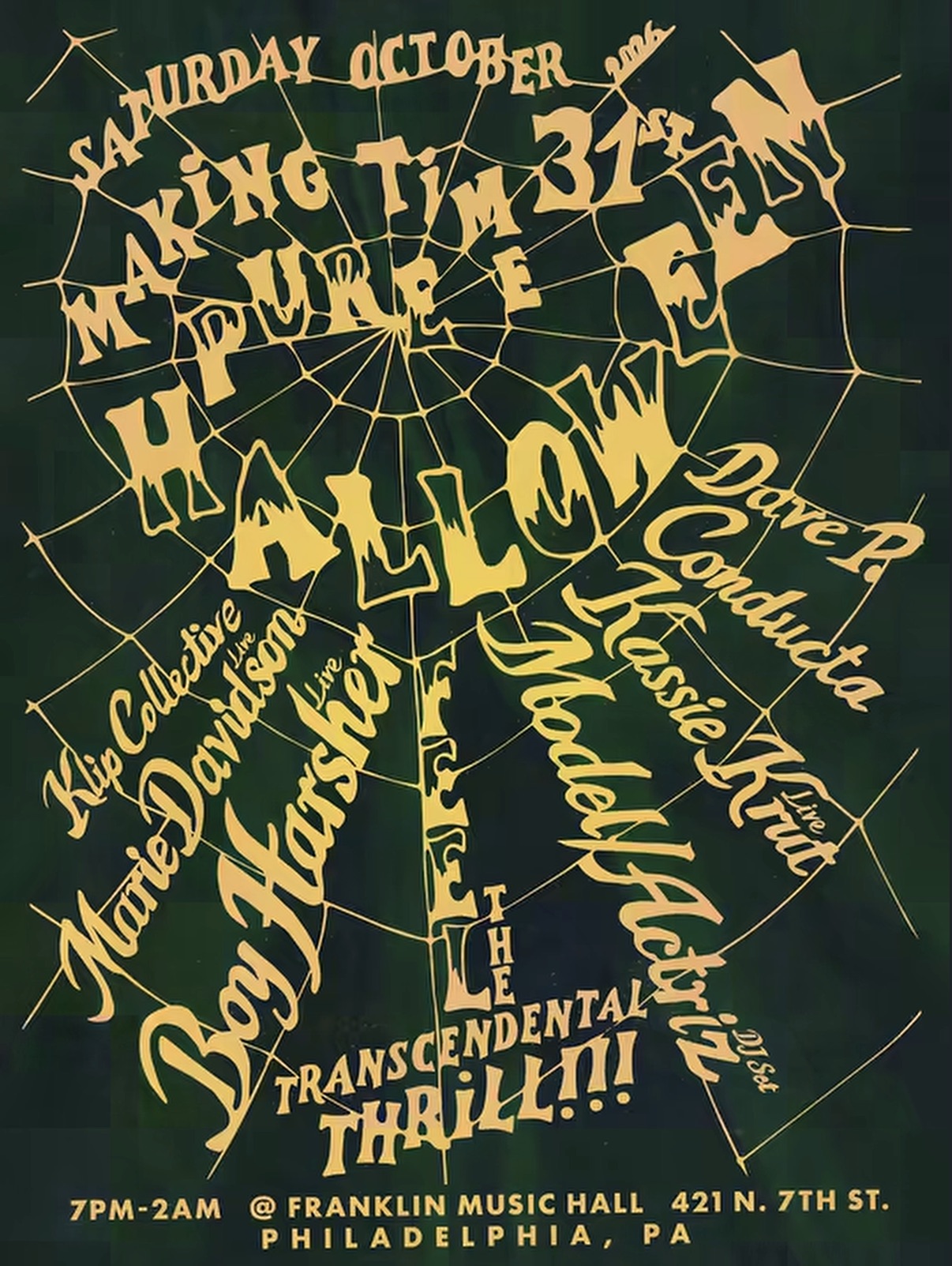 Flyer for Making Time Pure Halloween