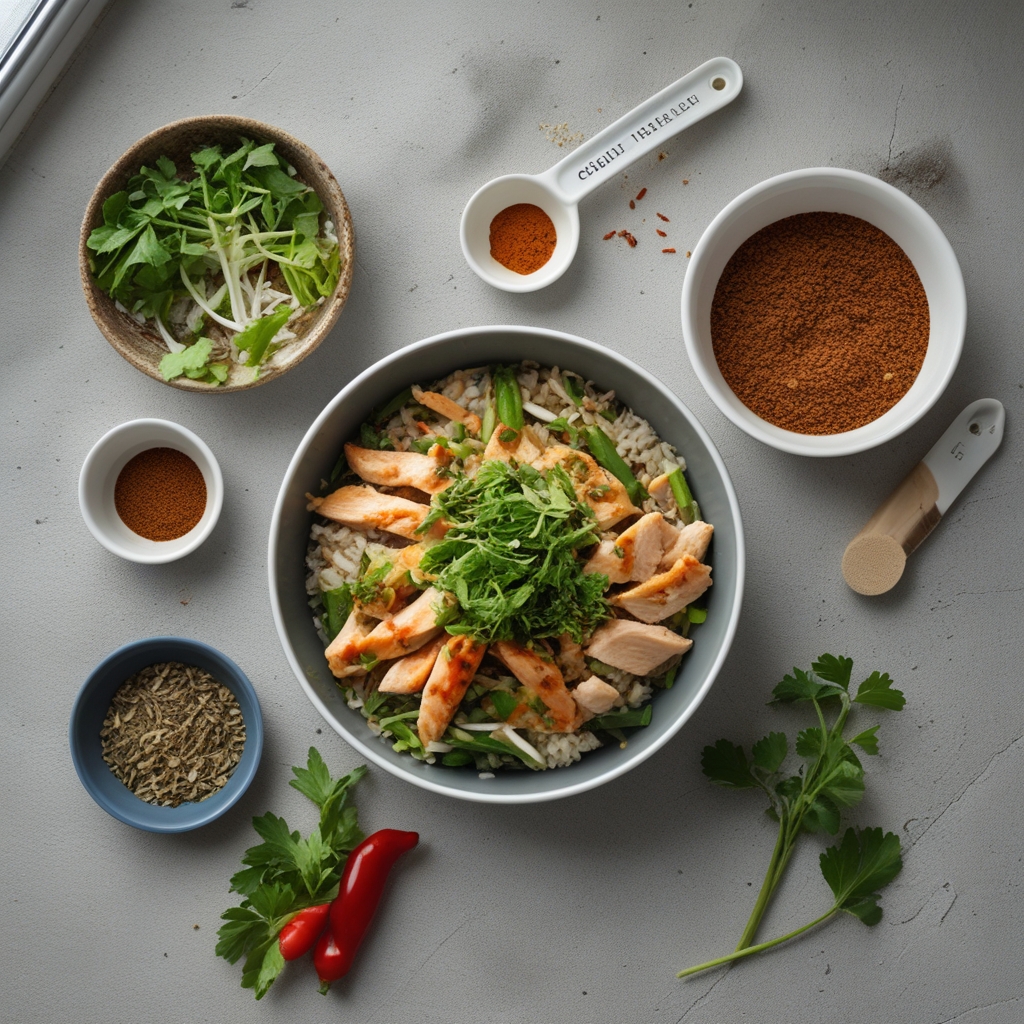 Ingredients for Healthy Teriyaki Chicken Bowl – Easy & Flavorful Weeknight Meal