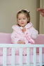 Children's bathrobe Twins Belle size 86–92 (100% cotton terry cloth) pink