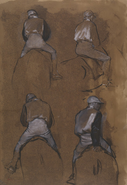 Four Studies of a Jockey 1866