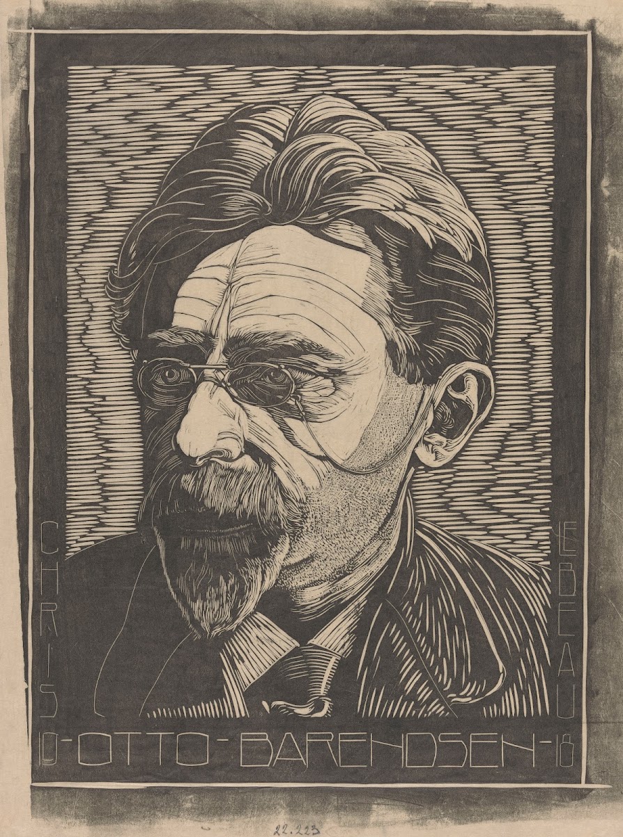 Portret van Otto Barendsen 1918