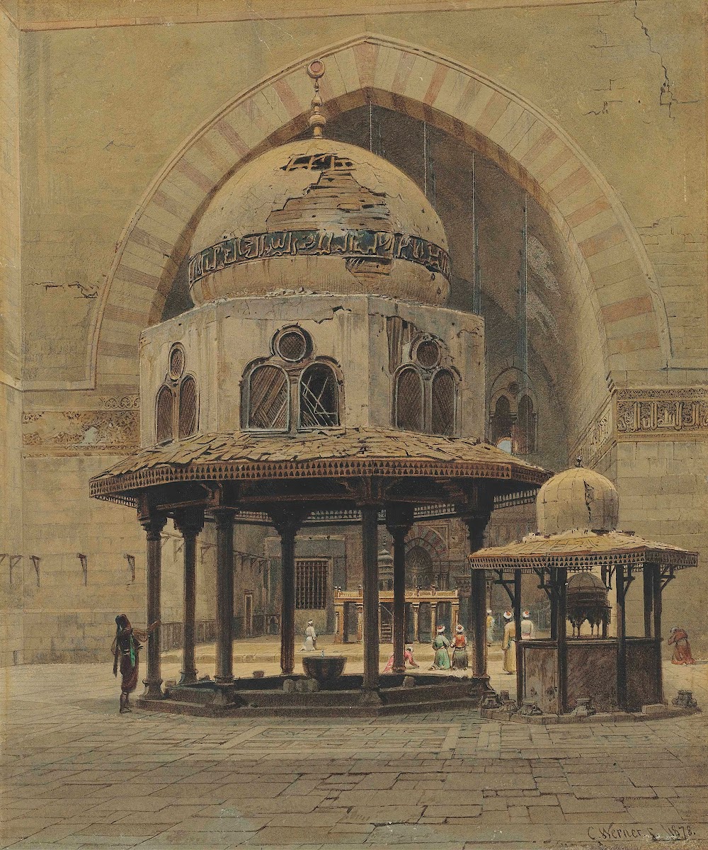 Mosque of Sultan Hassan Cairo 1878