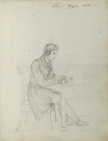 Fryderyk Chopin at the piano circa 1826