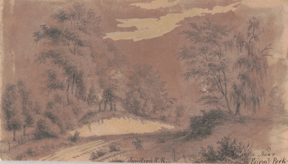 Junction RR near Fairmt Park 1860 1870
