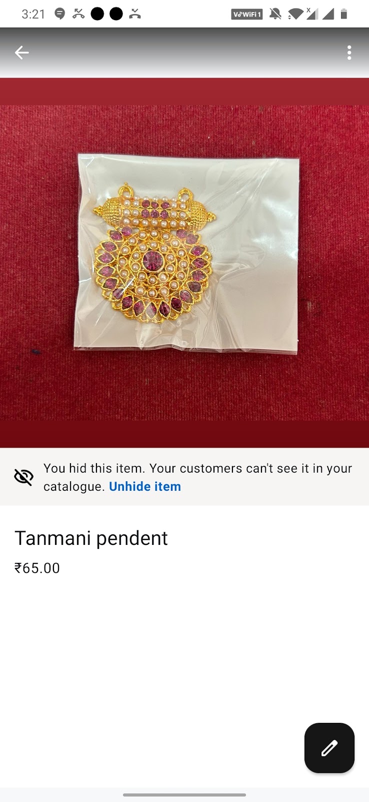 Tanmani Pendent AA