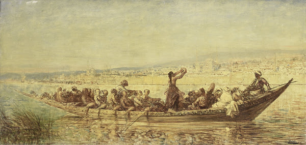 Moorse Roeiers Bij Constantinopel 1840   1900