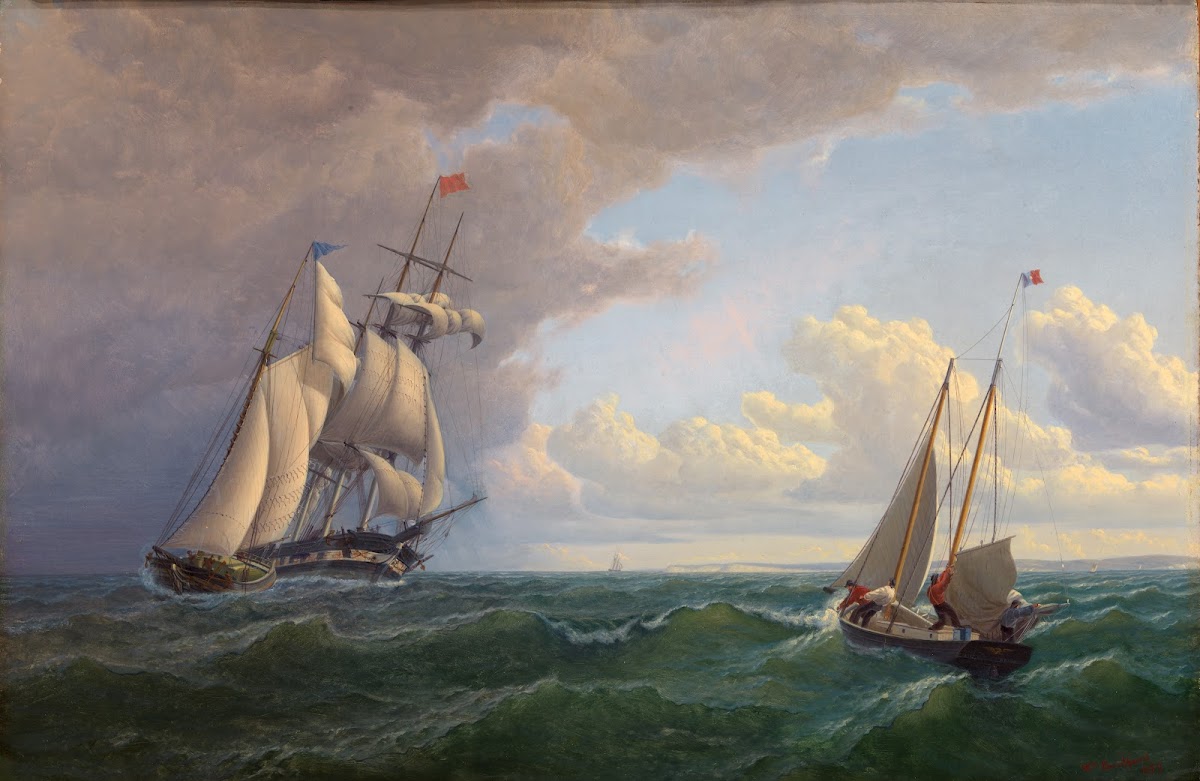 Whaler off the VineyardOutward Bound 1859