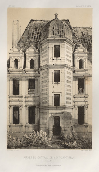 Ruines Du Château De Mont Saint Jean Saône et Loire 1860