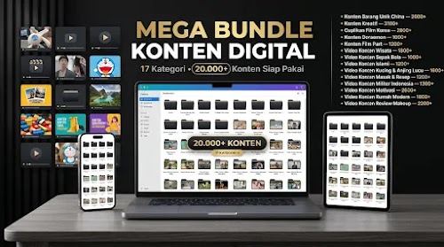 MEGA BUNDLE 30.000+ VIDEO BANK KONTEN SIAP PAKAI (VIRAL & HIGH ENGAGEMENT)