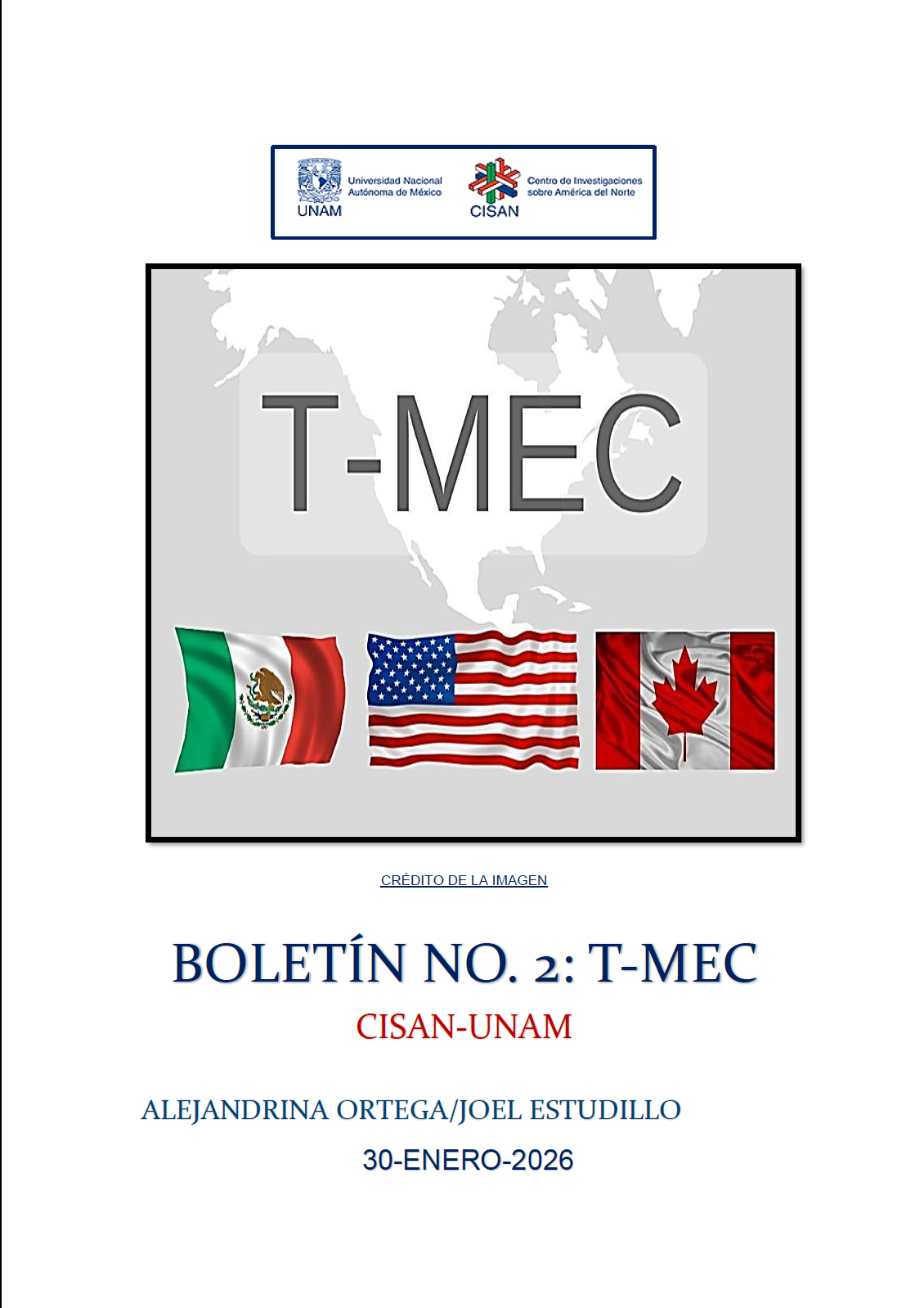 Portada del boletín
