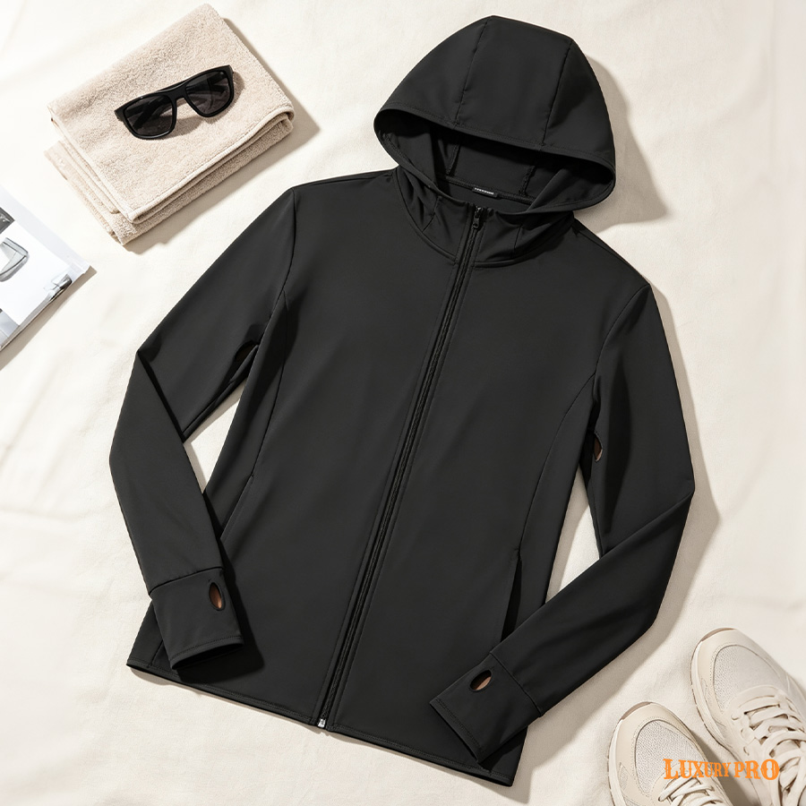 AOP TPM Bird Eye Fabric Zipper Hoodie